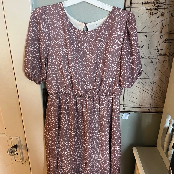 Pastel patterned pink dress - Picture 1 of 1